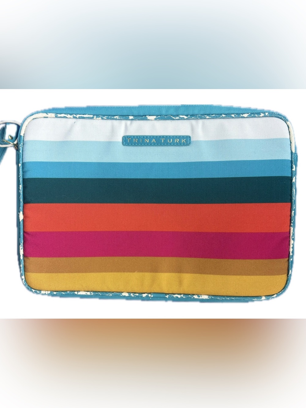 Trina Turk | Striped Multi Color IPAD case | Like New